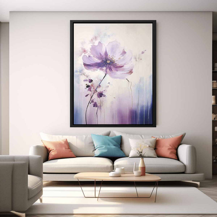 Flower Purple Painting  