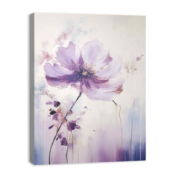 Flower Purple Painting  