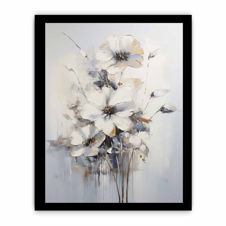 Flower Grey Painting