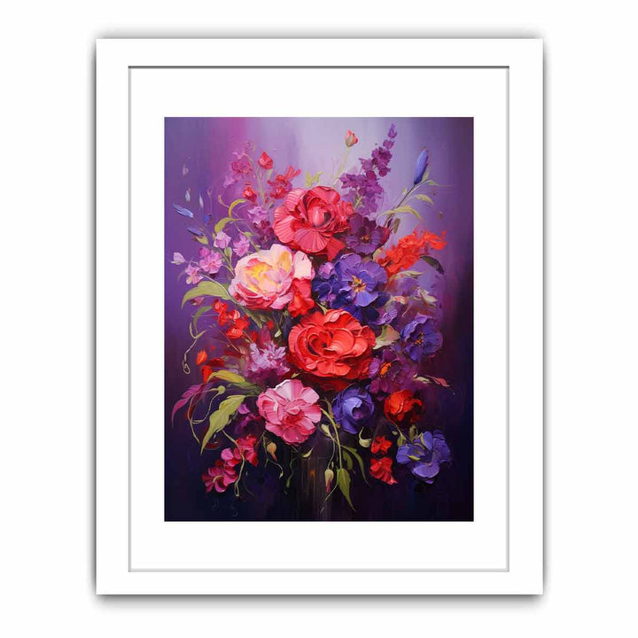 Flower Purple Red Painting