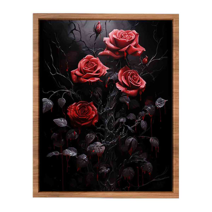 Black Flower Painting  