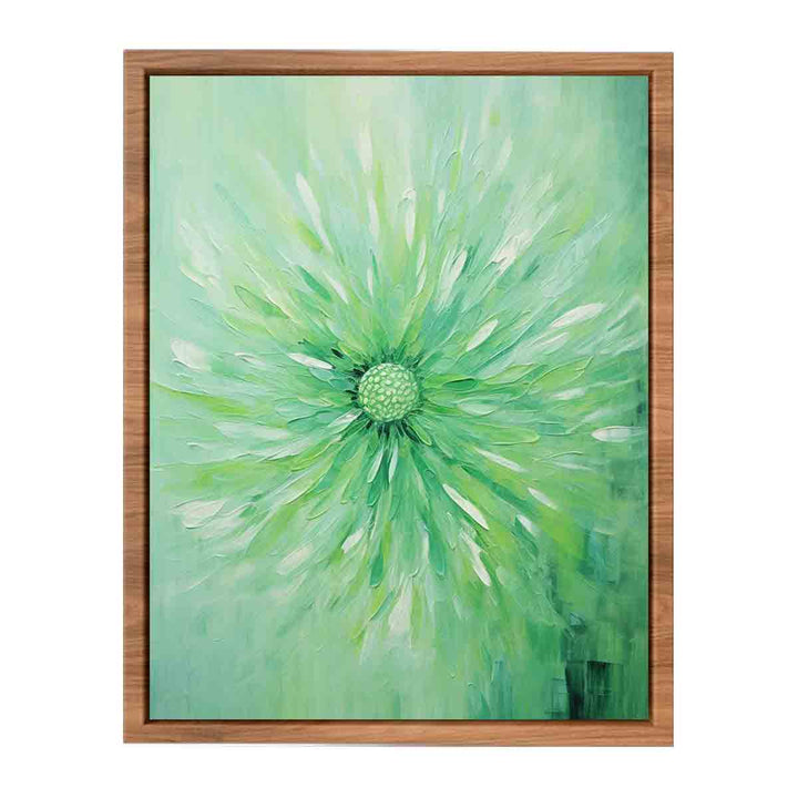 Green Flower Painting