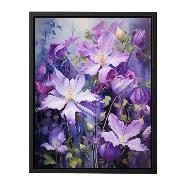 Flower Purple Art Painting  