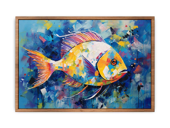 Blue Fish Modern Art