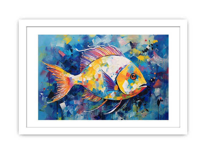 Blue Fish Modern Art