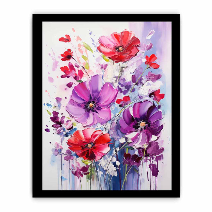 Flowers Paniting On Canvas