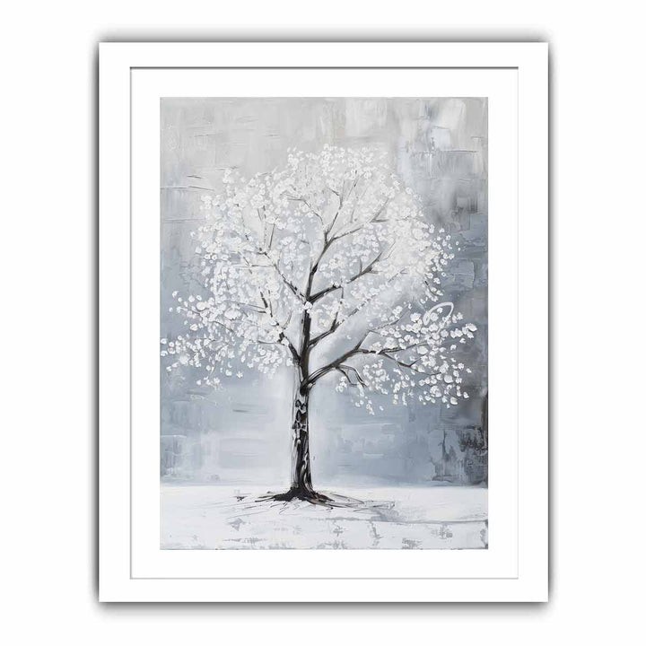 White Tree Painting
