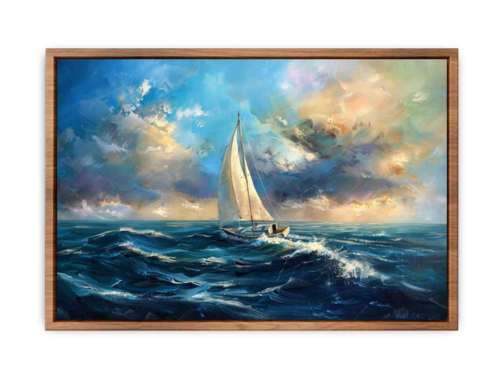 Sailing Boat Painting