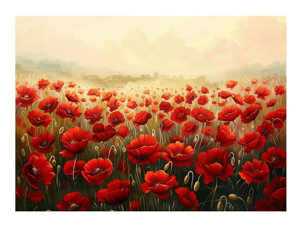 Poppy Field Painting