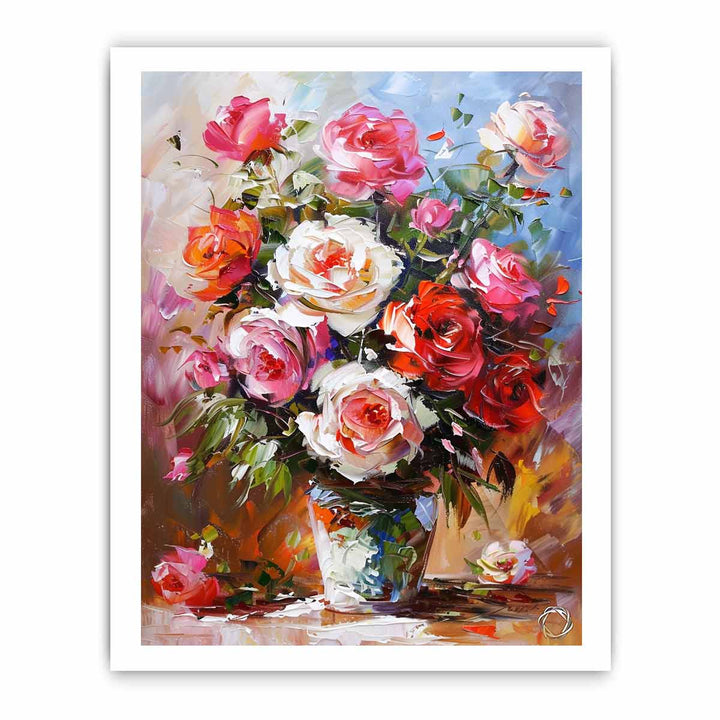 Flower in a Vase Canvas Painting
