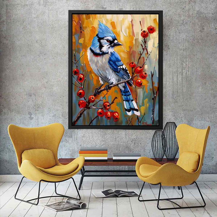 Blue Jay Painting