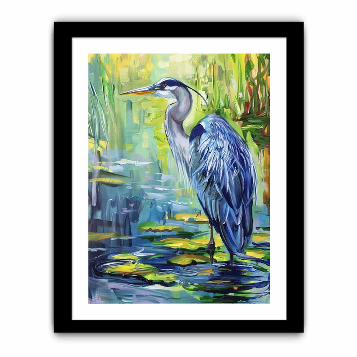 Blue Heron Painting