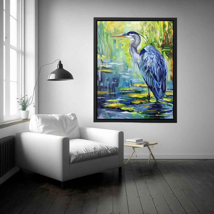 Blue Heron Painting