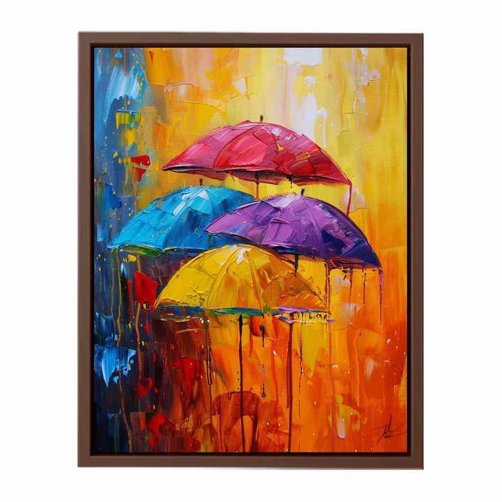 Abstract Art Umbrella Painting