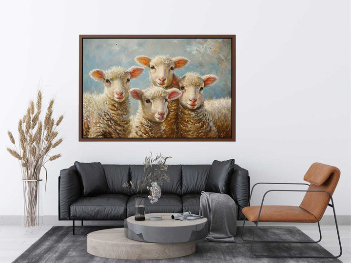 Baby Sheeps  Painting