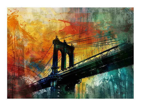 City Bridge Abstract Art