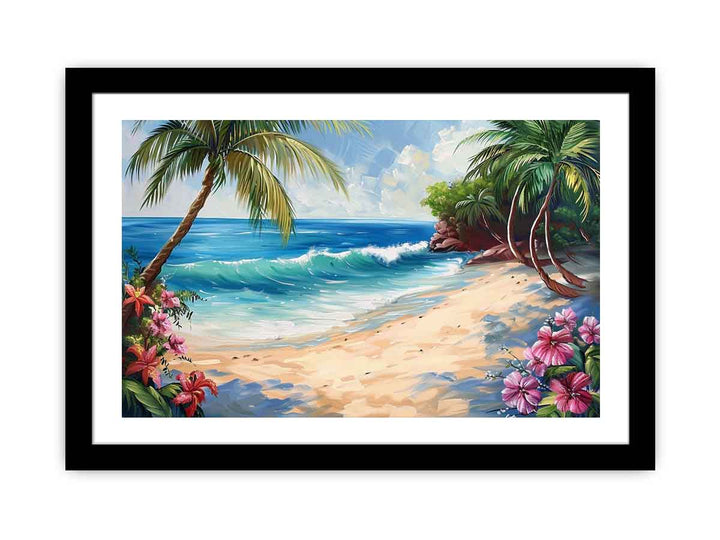 Tropical Beach Painting