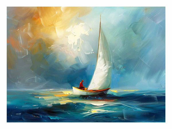 Boat-Knife-Sea-Art-Painting