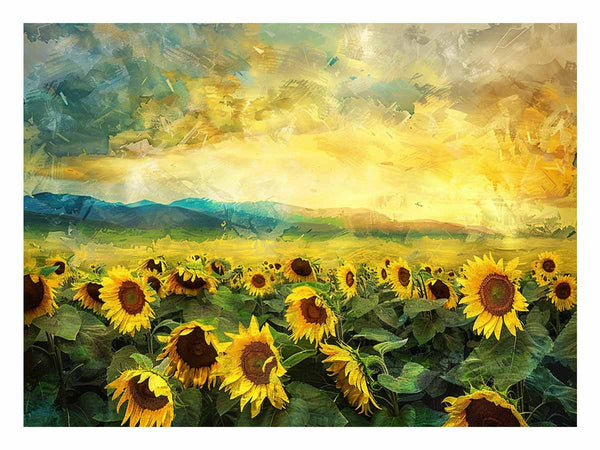 Sunflower Field Oil Painting