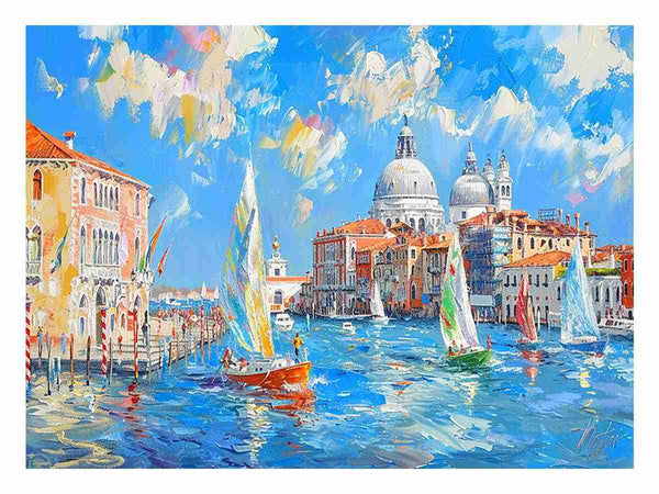 Venice Waterfront Painting