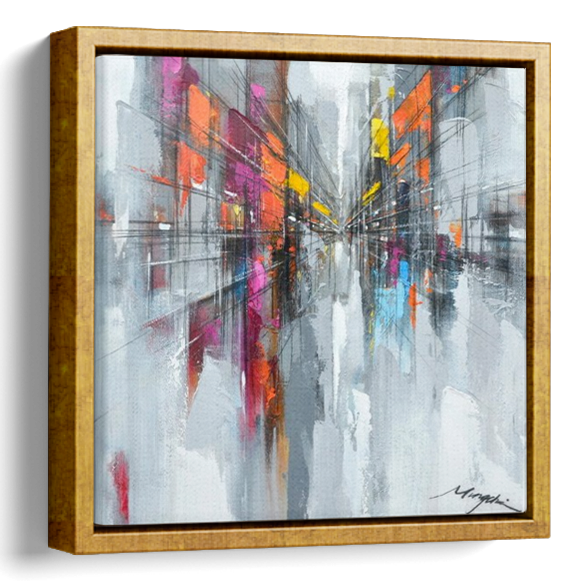 Abstract Modern City Street Painting 