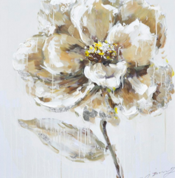Heavy Texture  Flower  Knife Painting 