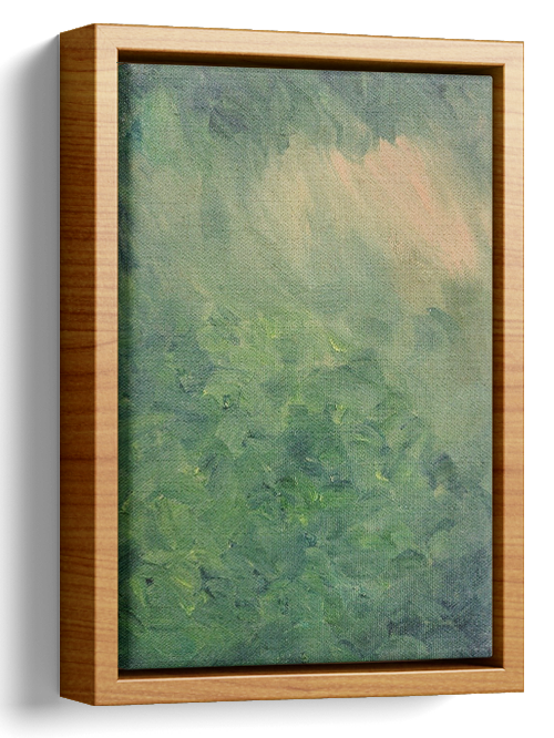 Abstract Forest Oil Painting 
