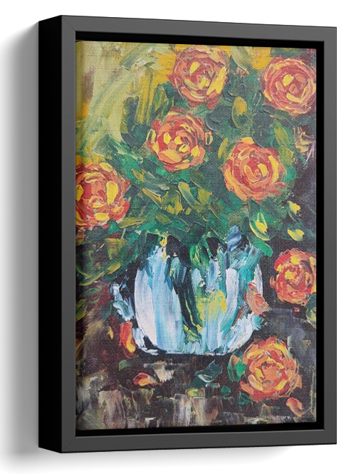 Abstract Flowers Oil Painting 