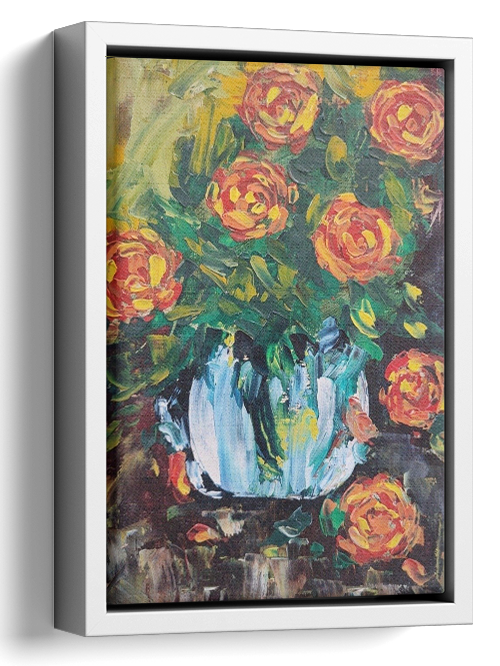 Abstract Flowers Oil Painting 