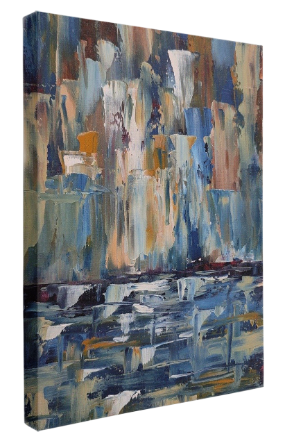 Abstract Waterfall Oil Painting 