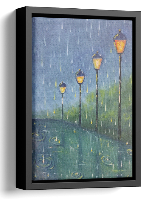 Rain Oil Painting 