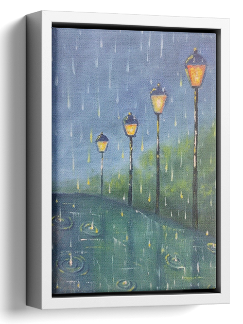 Rain Oil Painting 