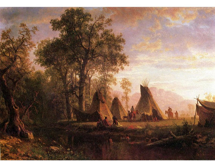 Indian Encampment Late Afternoon