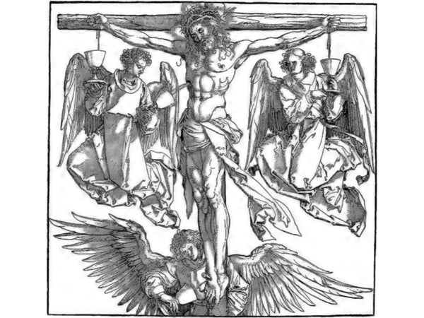 Christ on the Cross with Three Angels