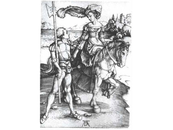 Lady On Horseback And Lansquenet