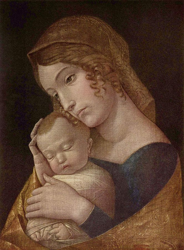 Maria with the sleeping child 