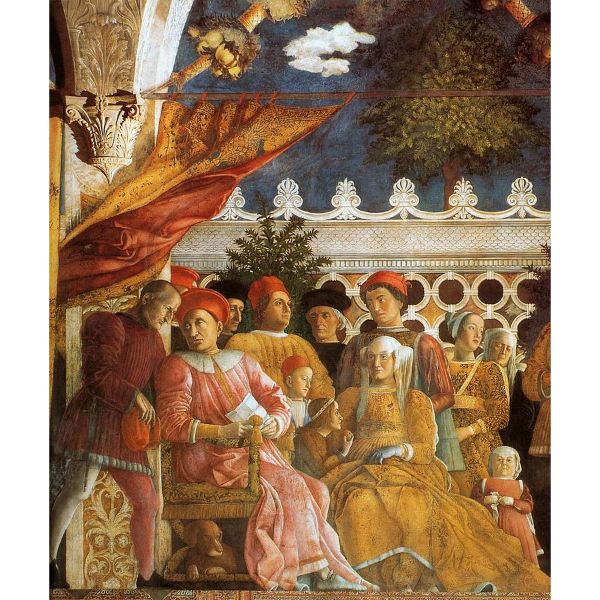 Marquess Ludovico Greeting His Son Cardinal Francesco Gonzaga Detail 2 1465-74 