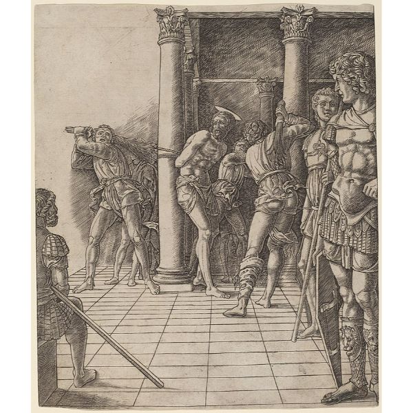 The Flagellation of Christ in the pavement 