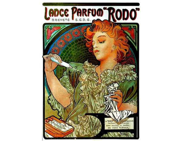 Lance Parfum Rodo Painting by Alphonse Maria Mucha