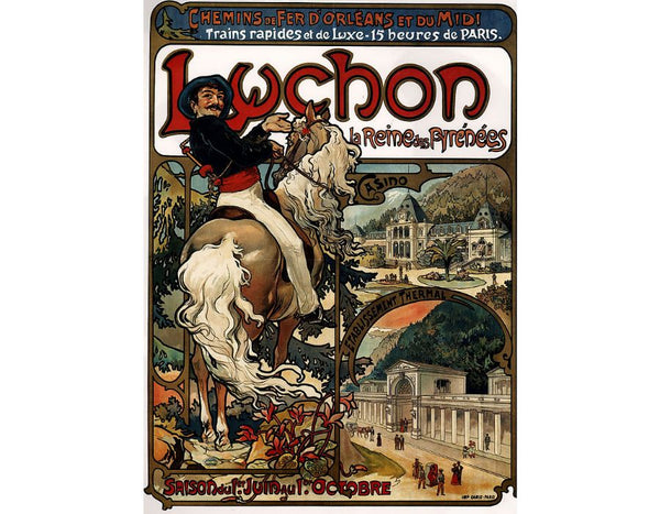Luchon Painting by Alphonse Maria Mucha