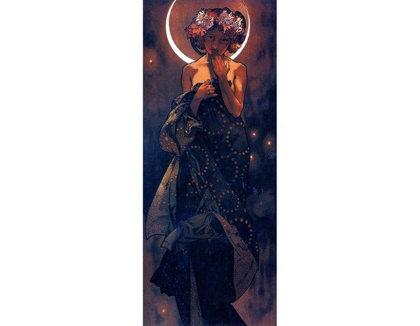 Evening Star. From The Moon and the Stars Series. 1902 Painting by Alphonse Maria Mucha