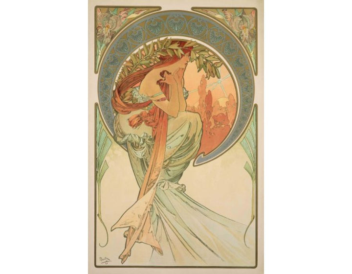 Poetry Painting by Alphonse Maria Mucha