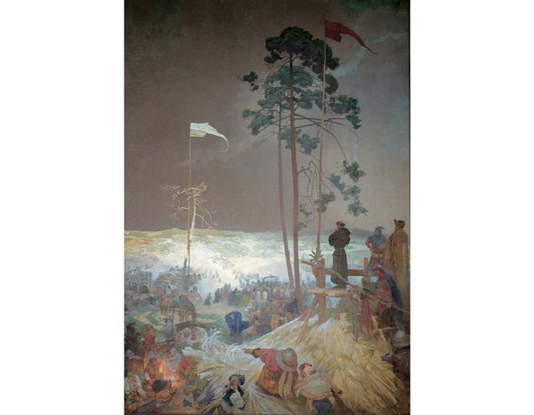 The Meeting of Krizky, 1916 Painting by Alphonse Maria Mucha