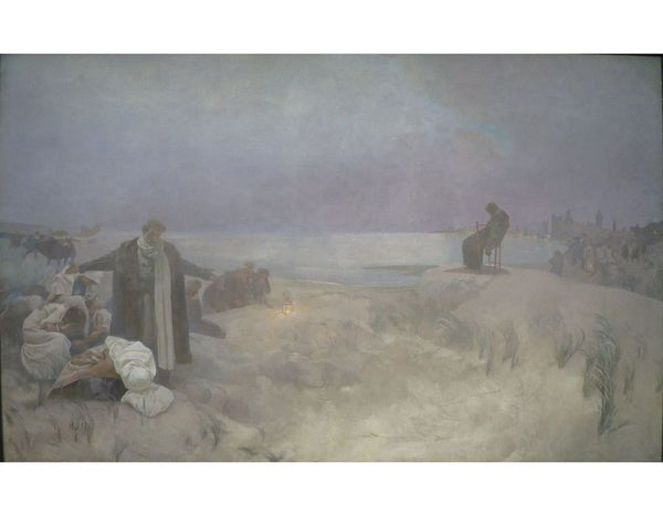 Jan Amos Komensky. 1918 Painting by Alphonse Maria Mucha