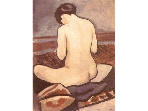 Sitting Nude with Cushions (Sitzender Akt mit Kissen) 1911