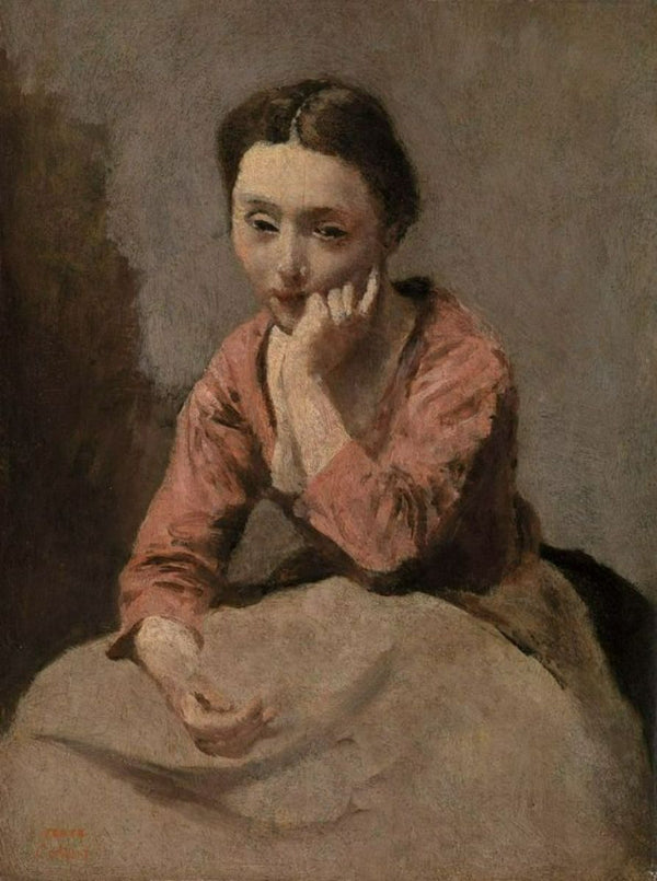 Woman in a Pink Blouse 