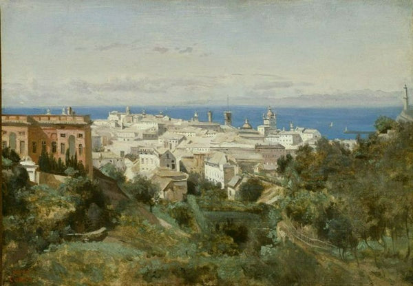 View of Genoa from the Promenade of Acqua Sola 