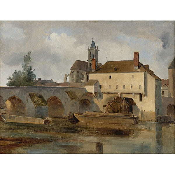 Moret sur Loing, the Bridge and the Church 