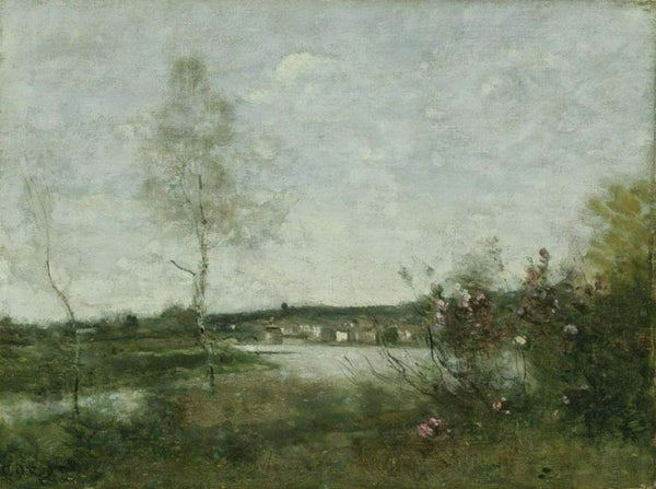 Distant View of Corbeil, Morning, c.1870 