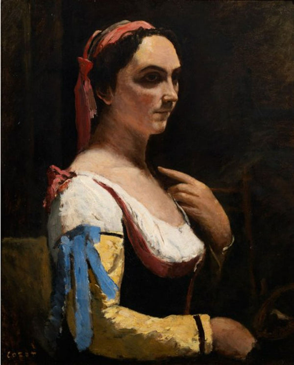 Italian Woman with a Yellow 